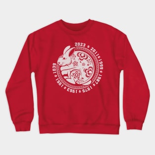 Happy Chinese New Year 2023 Year Of The Rabbit Women Men Kid Crewneck Sweatshirt